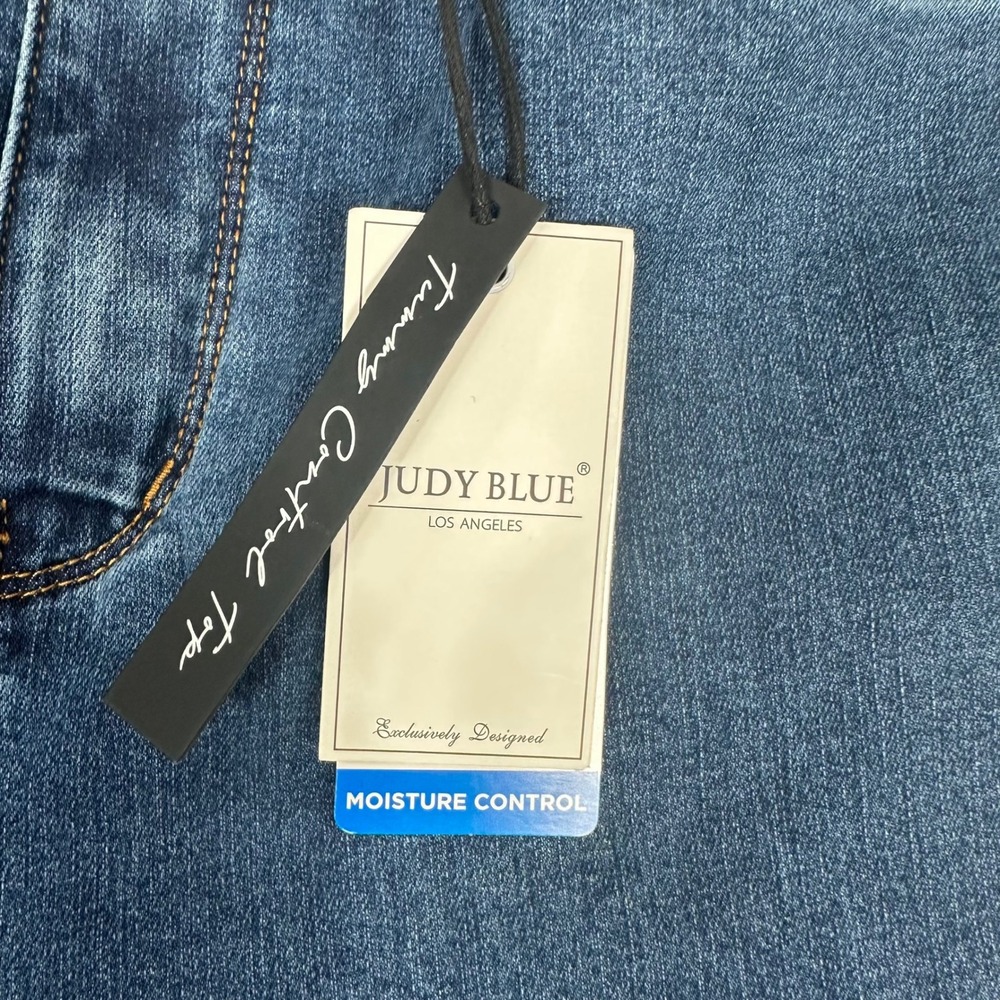 Judy Blue Sz 13/31 High Waist Flare Jeans Medium Wash Sorbtek Moisture Wicking - Picture 13 of 14
